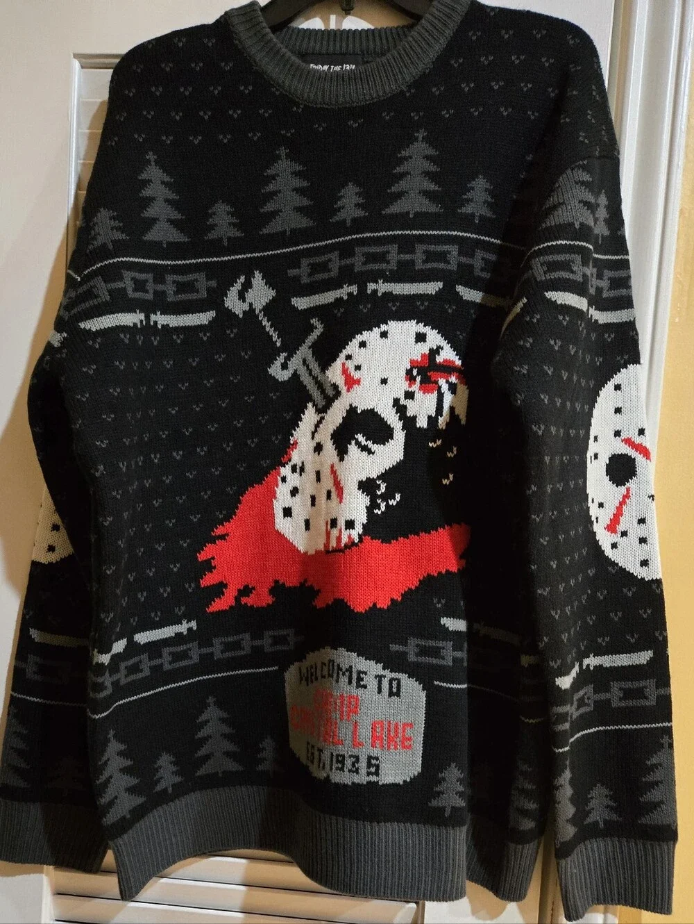 Mondo - Friday The 13th Graphic Knit Sweater - Size 2XL